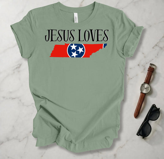 Jesus Loves Tennessee T Shirt