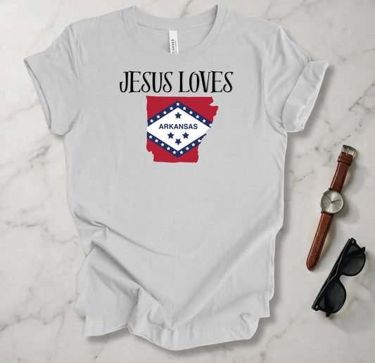 Jesus Loves Arkansas T Shirt
