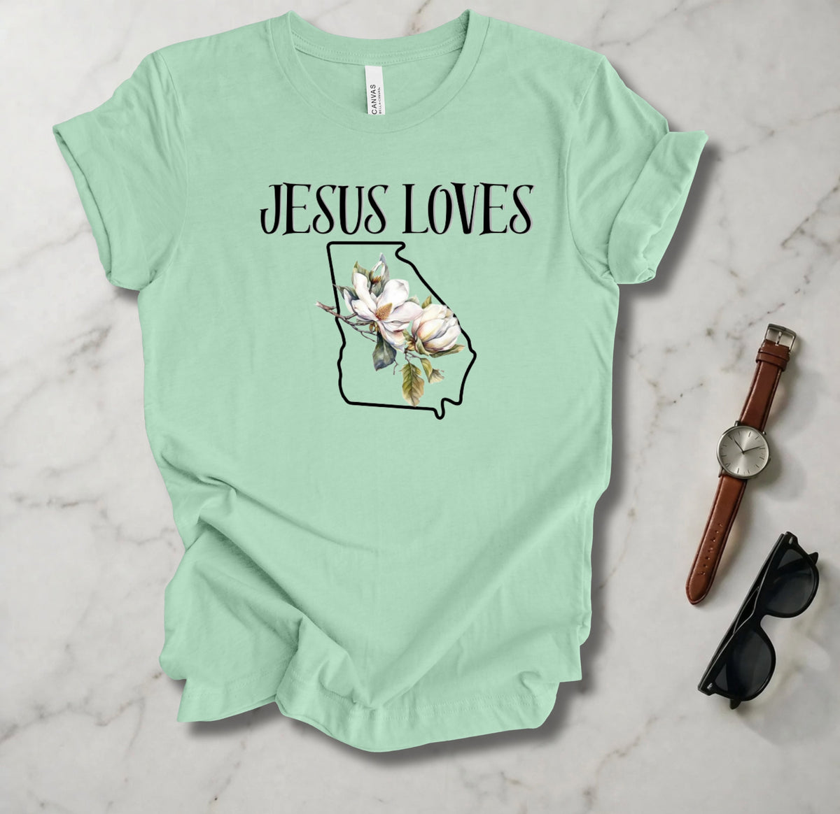 Jesus Loves Georgia T Shirt