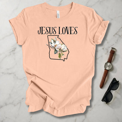 Jesus Loves Georgia T Shirt