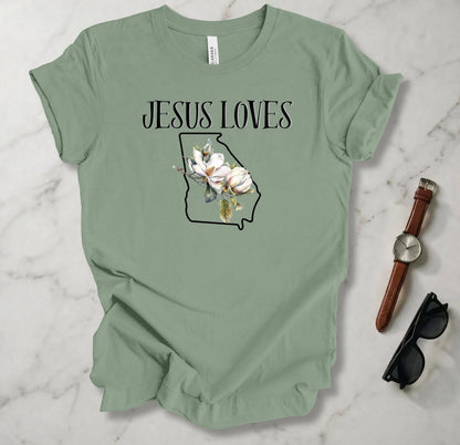 Jesus Loves Georgia T Shirt