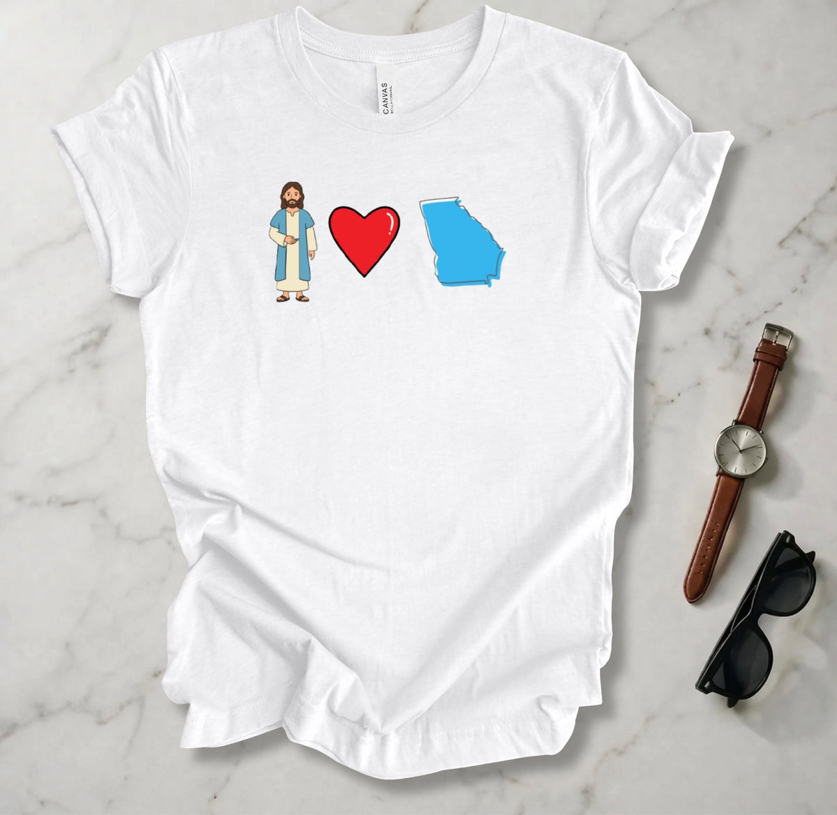 Jesus Loves Georgia 1 T Shirt