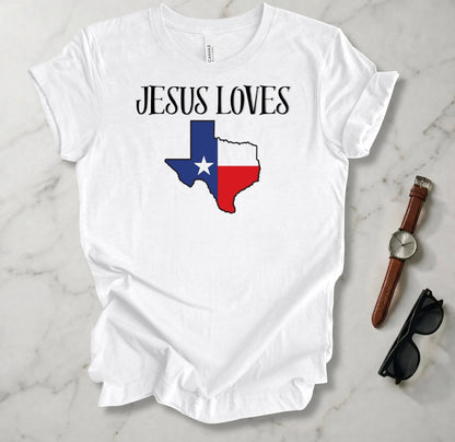 Jesus Loves Texas T Shirt