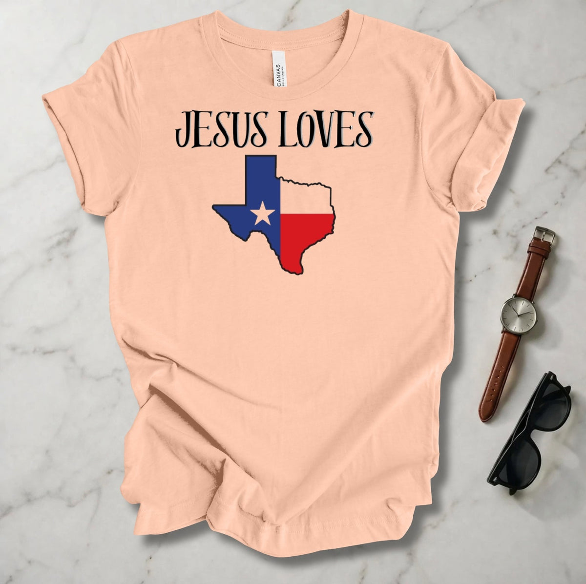Jesus Loves Texas T Shirt
