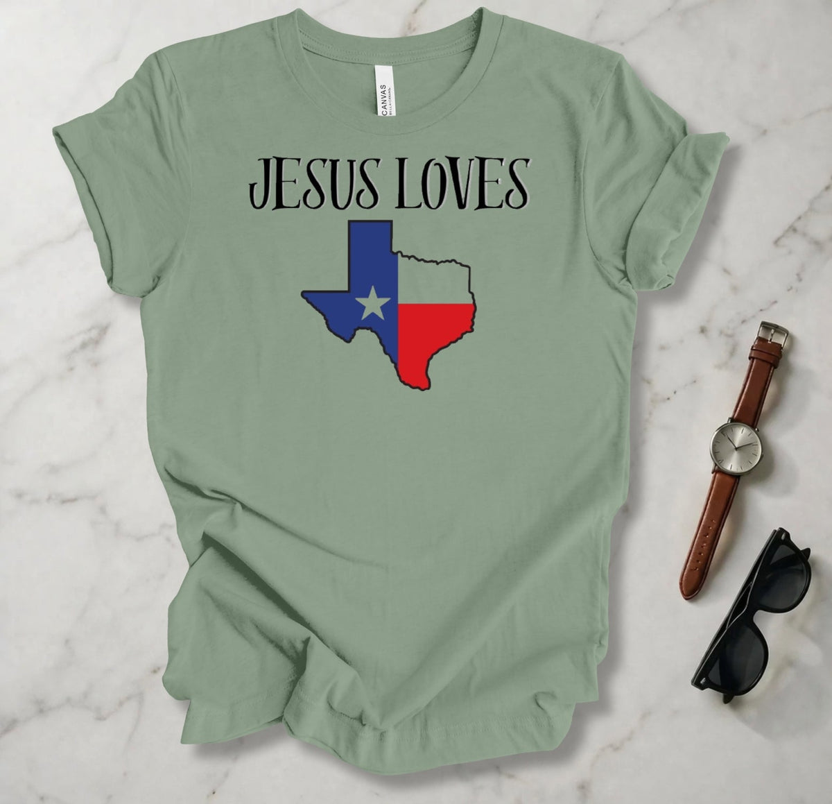 Jesus Loves Texas T Shirt