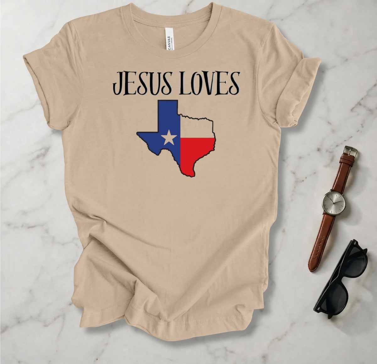 Jesus Loves Texas T Shirt