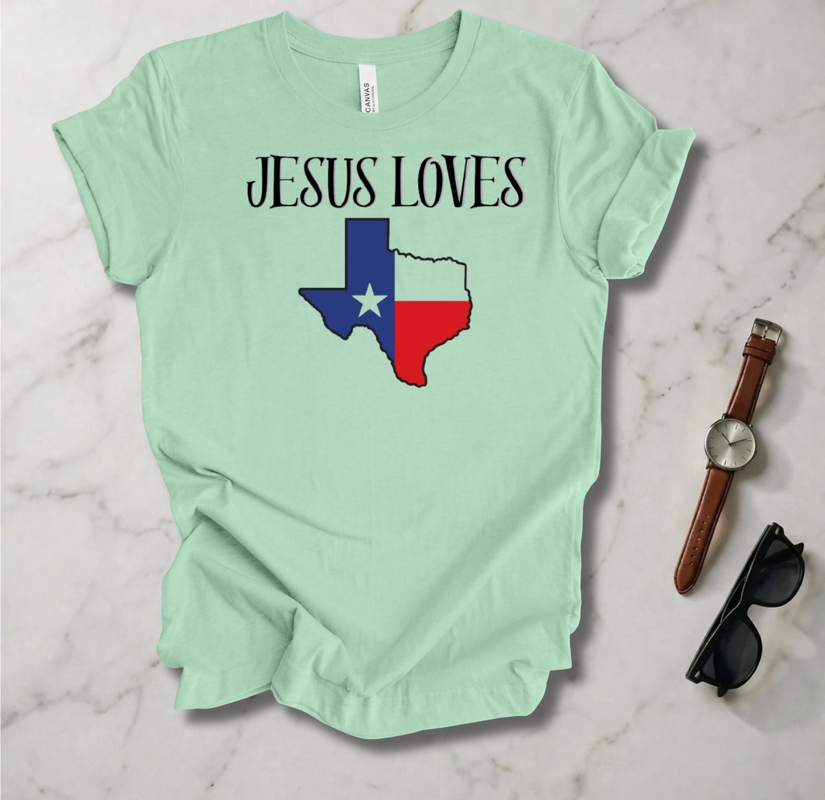 Jesus Loves Texas T Shirt