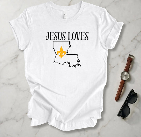 Jesus Loves Louisiana T Shirt