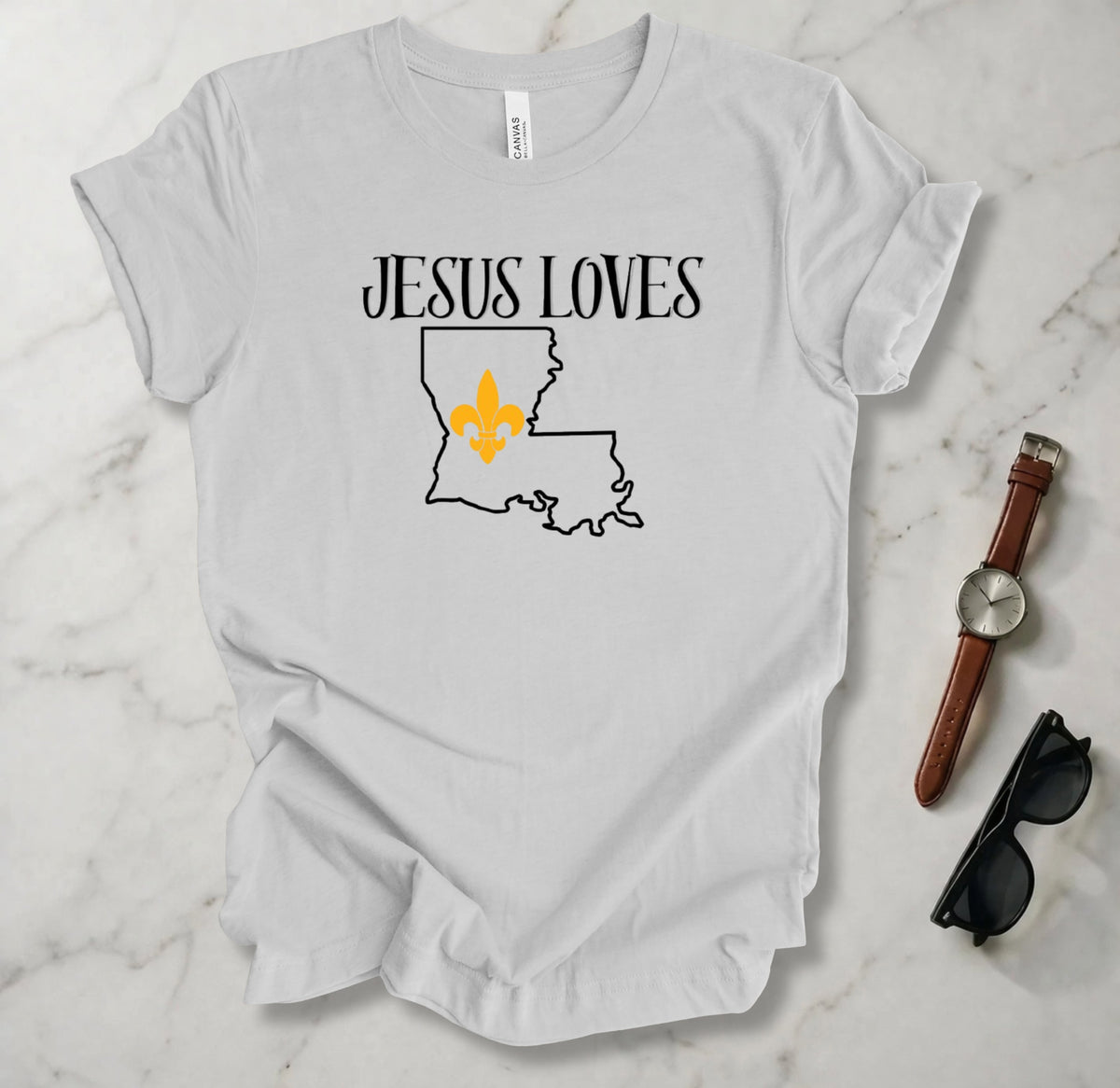 Jesus Loves Louisiana T Shirt