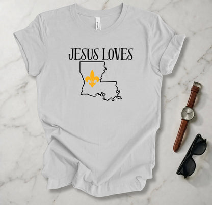 Jesus Loves Louisiana T Shirt