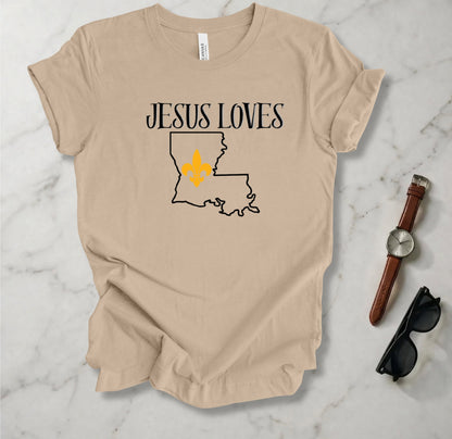 Jesus Loves Louisiana T Shirt