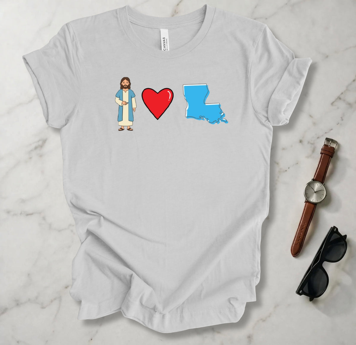 Jesus Loves Louisiana 1 T Shirt