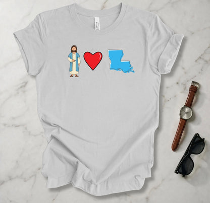 Jesus Loves Louisiana 1 T Shirt