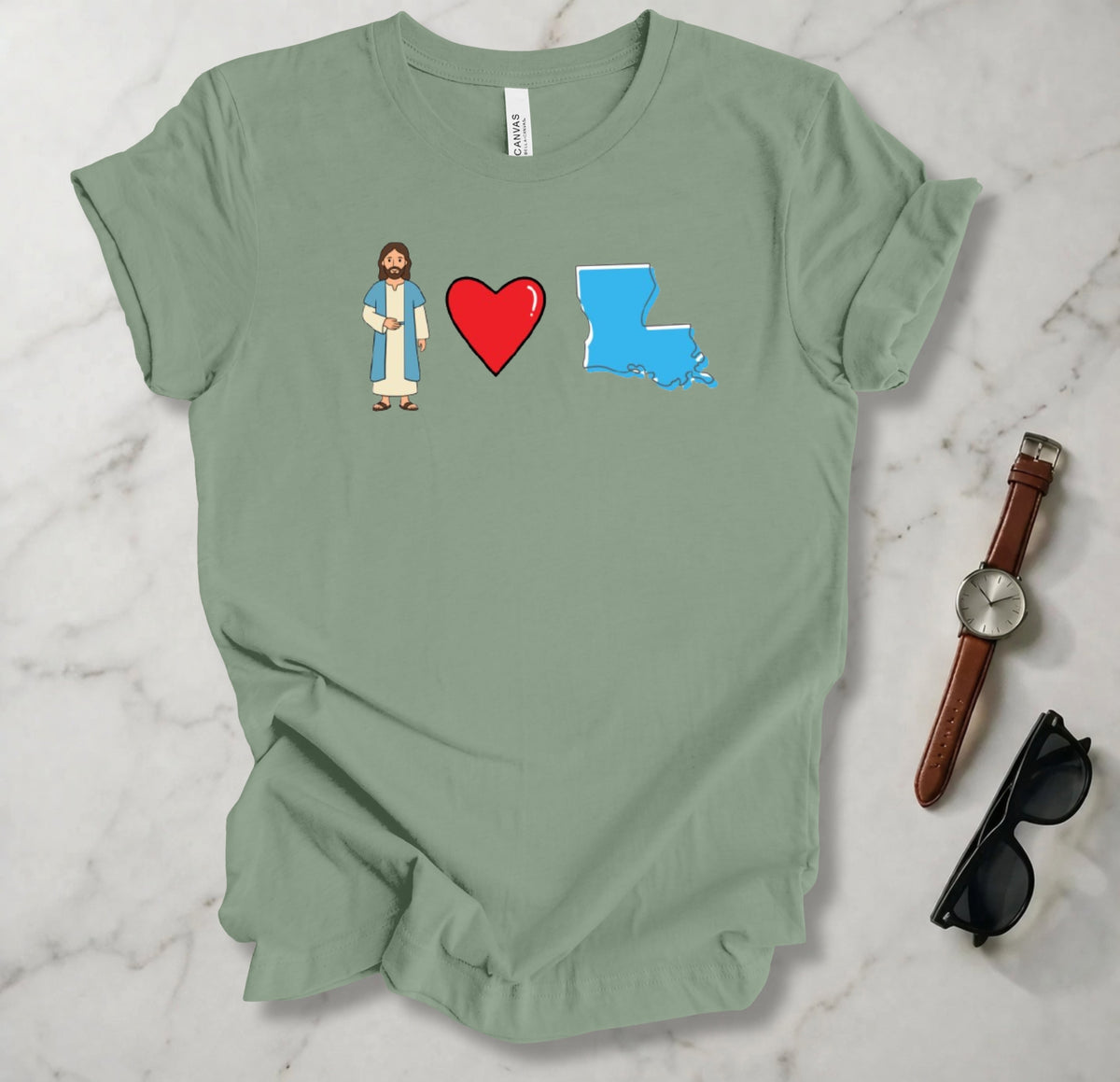 Jesus Loves Louisiana 1 T Shirt