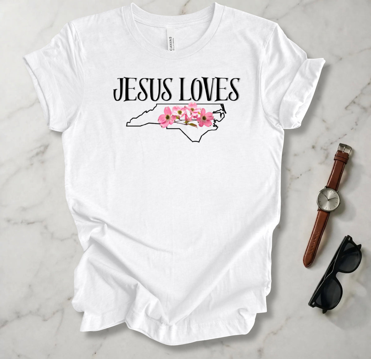 Jesus Loves North Carolina T Shirt