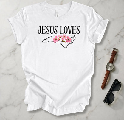 Jesus Loves North Carolina T Shirt
