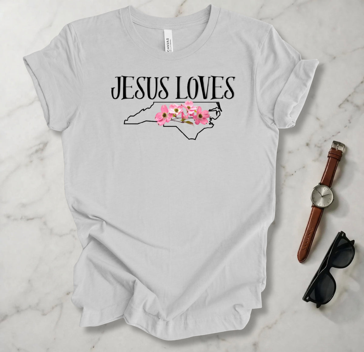 Jesus Loves North Carolina T Shirt