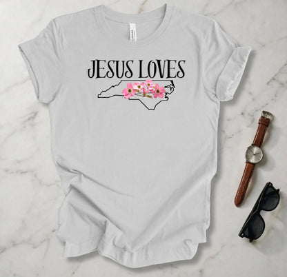 Jesus Loves North Carolina T Shirt