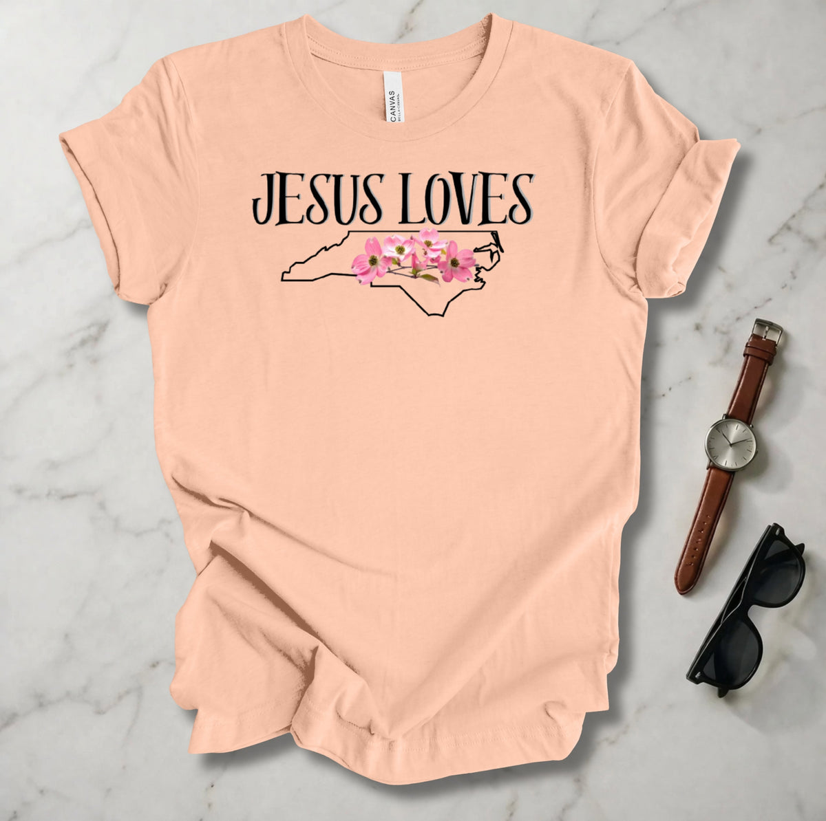 Jesus Loves North Carolina T Shirt