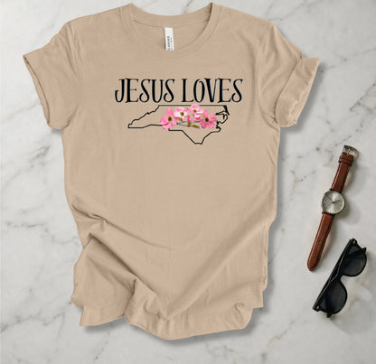 Jesus Loves North Carolina T Shirt