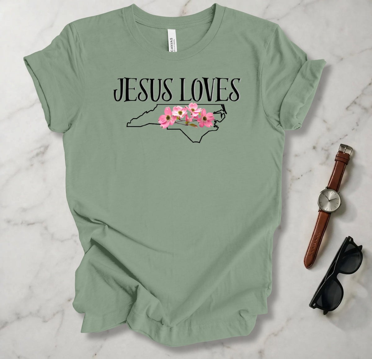 Jesus Loves North Carolina T Shirt
