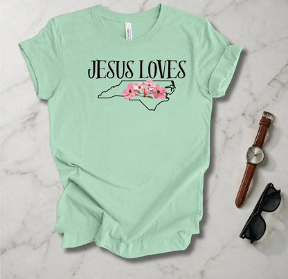Jesus Loves North Carolina T Shirt