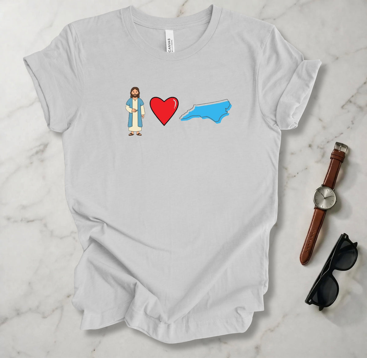 Jesus Loves North Carolina 1 T Shirt