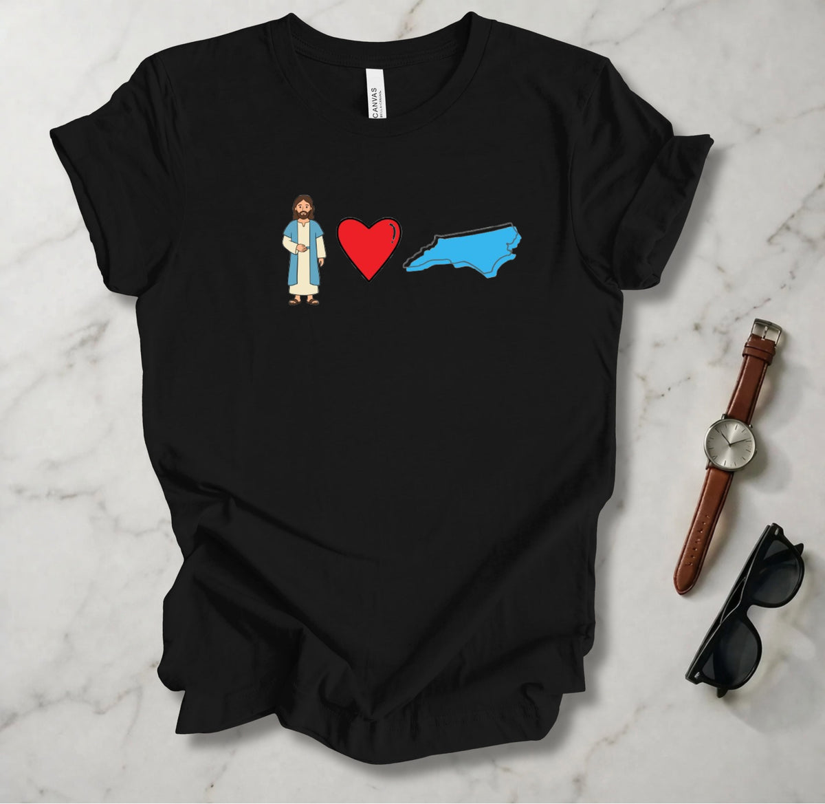 Jesus Loves North Carolina 1 T Shirt