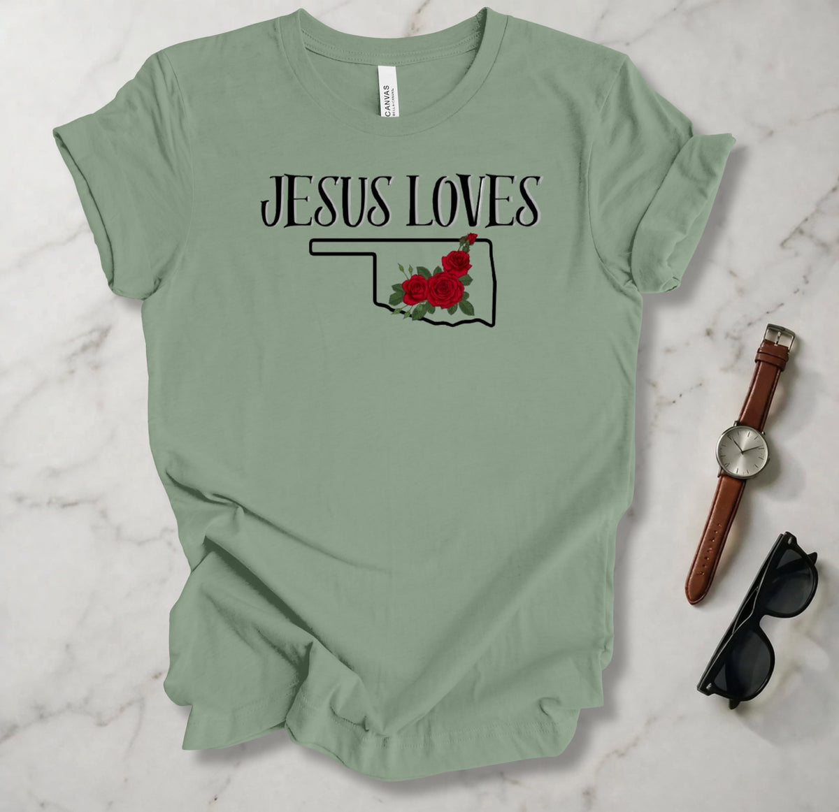 Jesus Loves Oklahoma T Shirt