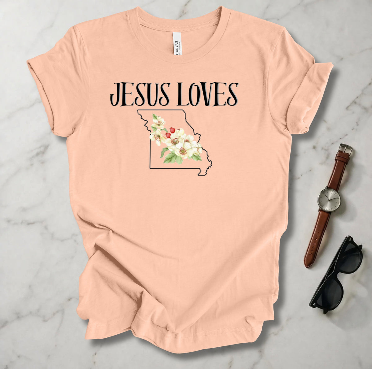 Jesus Loves Missouri T Shirt