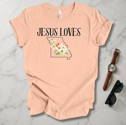 Jesus Loves Missouri T Shirt