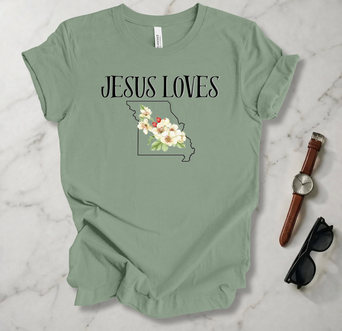 Jesus Loves Missouri T Shirt