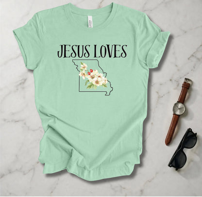 Jesus Loves Missouri T Shirt
