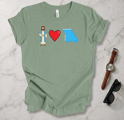 Jesus Loves Missouri 1 T Shirt
