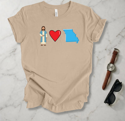 Jesus Loves Missouri 1 T Shirt