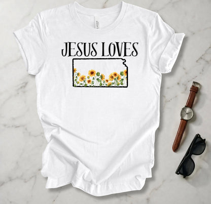 Jesus Loves Kansas T Shirt