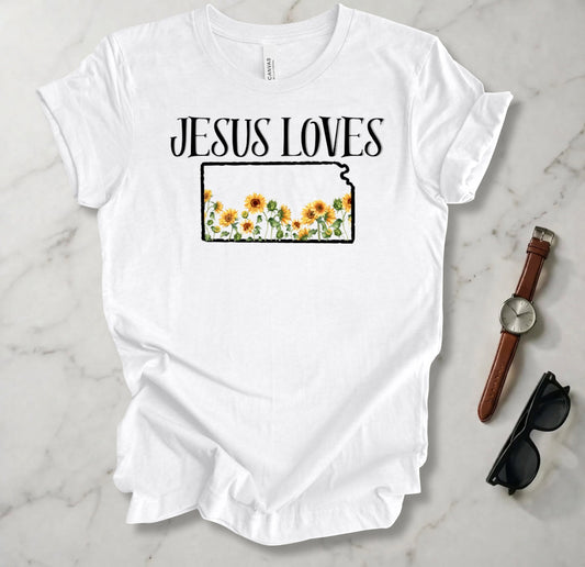 Jesus Loves Kansas T Shirt