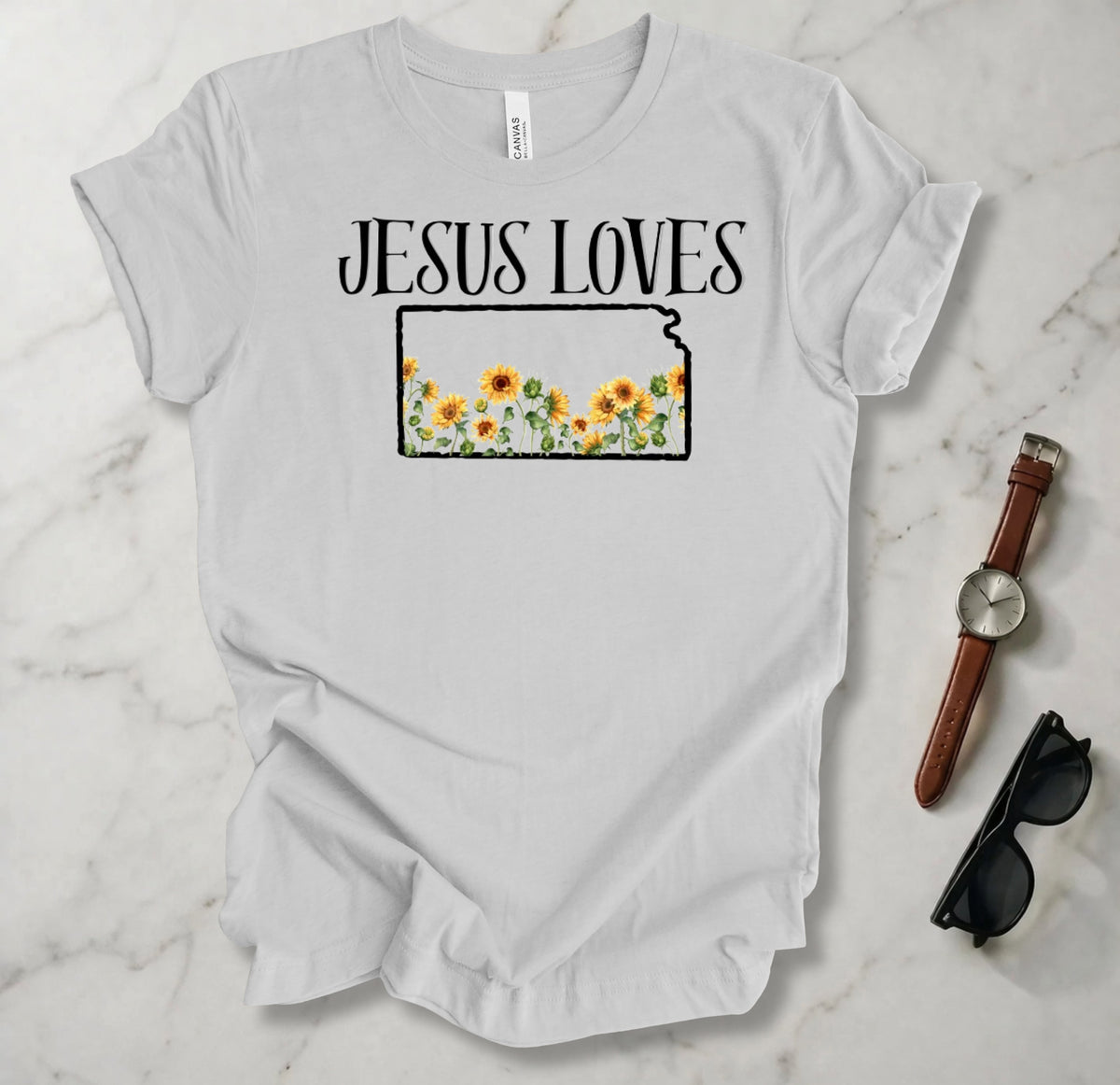 Jesus Loves Kansas T Shirt
