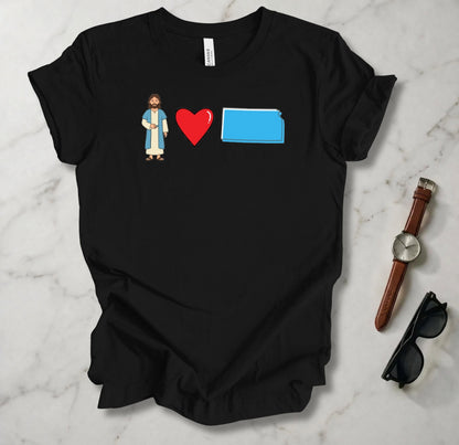 Jesus Loves Kansas 1 T Shirt