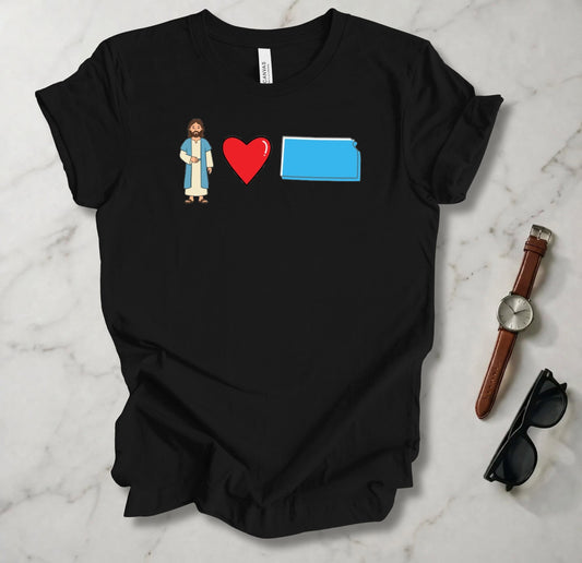 Jesus Loves Kansas 1 T Shirt
