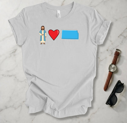Jesus Loves Kansas 1 T Shirt