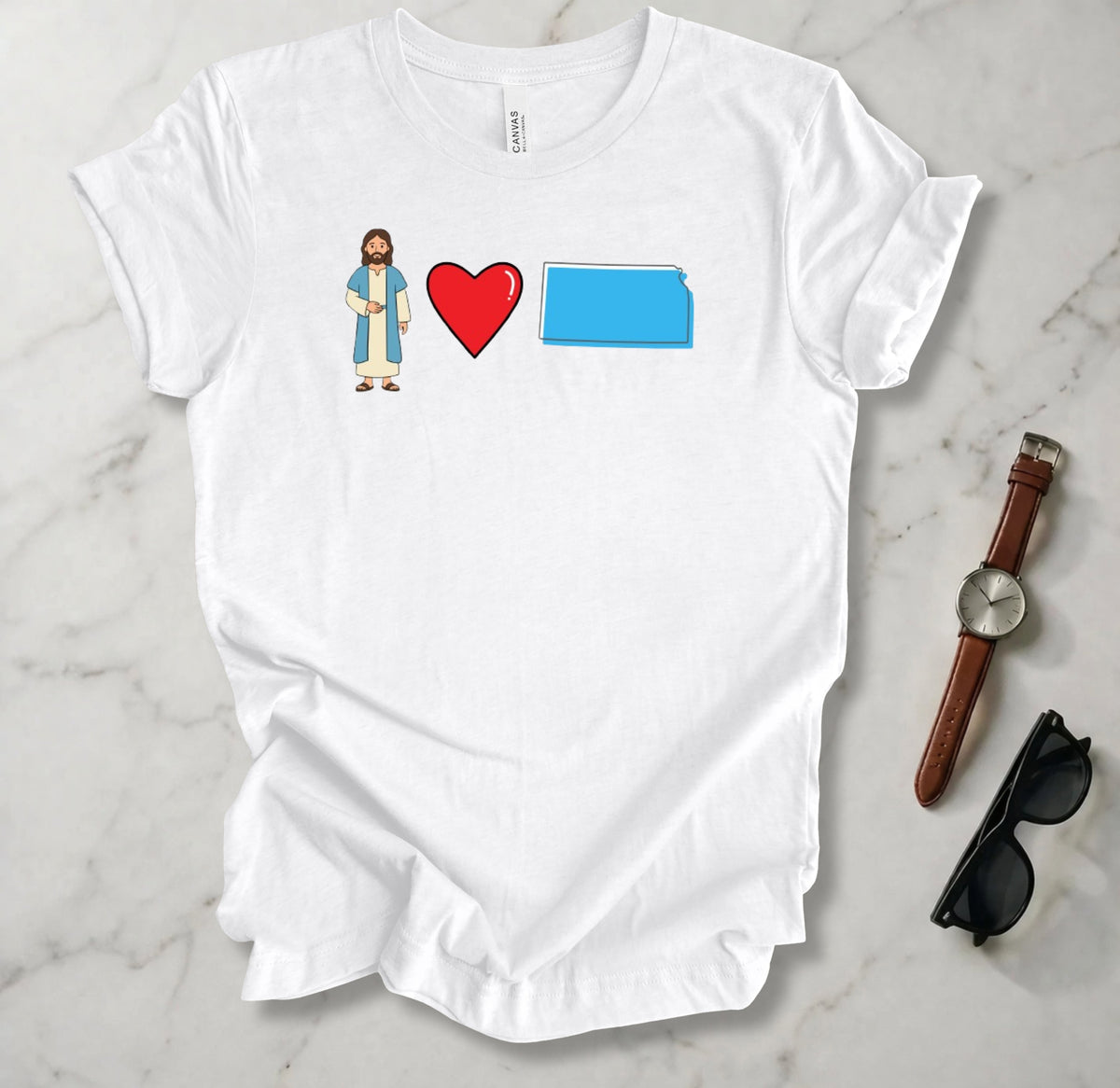 Jesus Loves Kansas 1 T Shirt