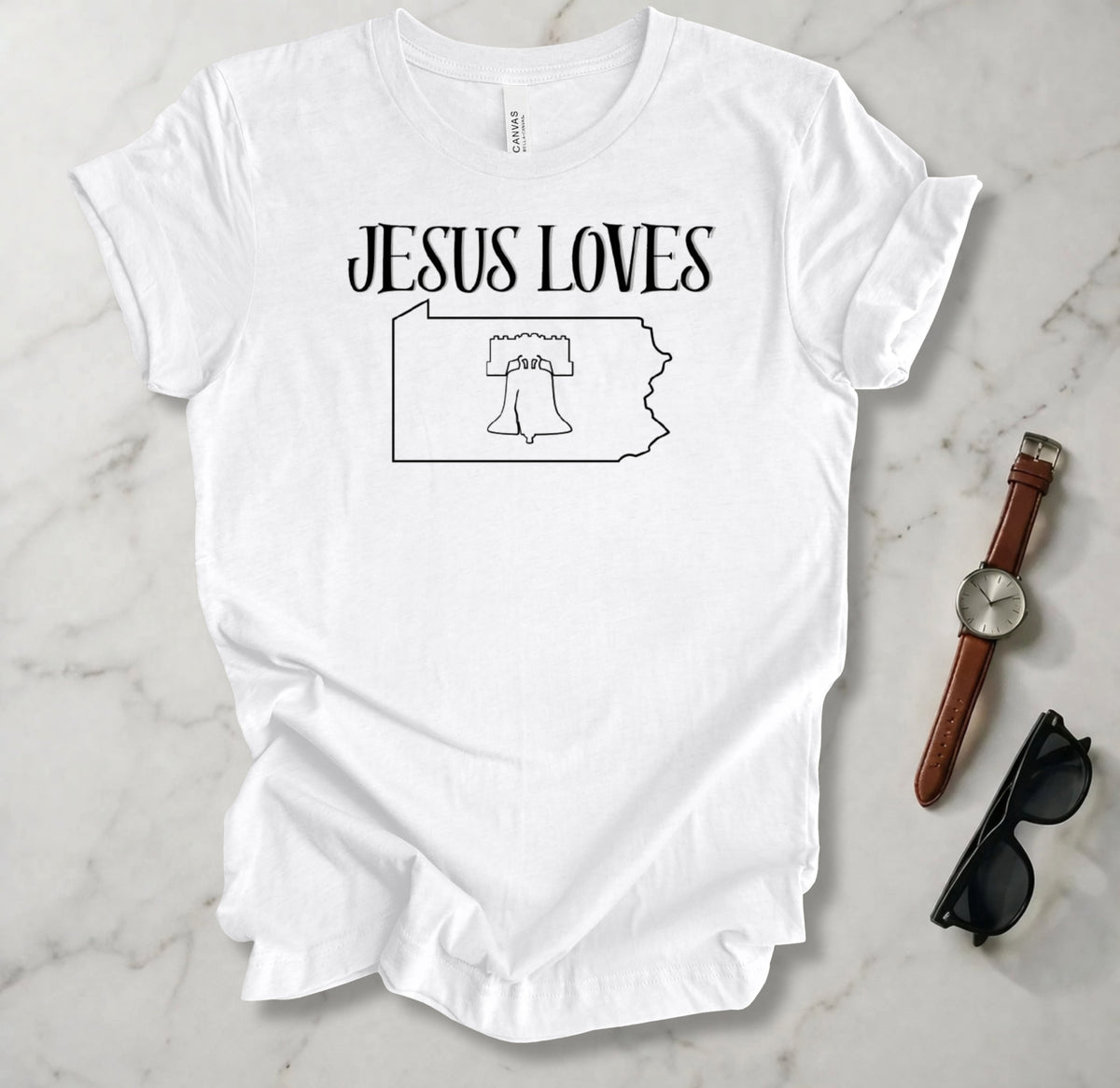 Jesus Loves Pennsylvania T Shirt