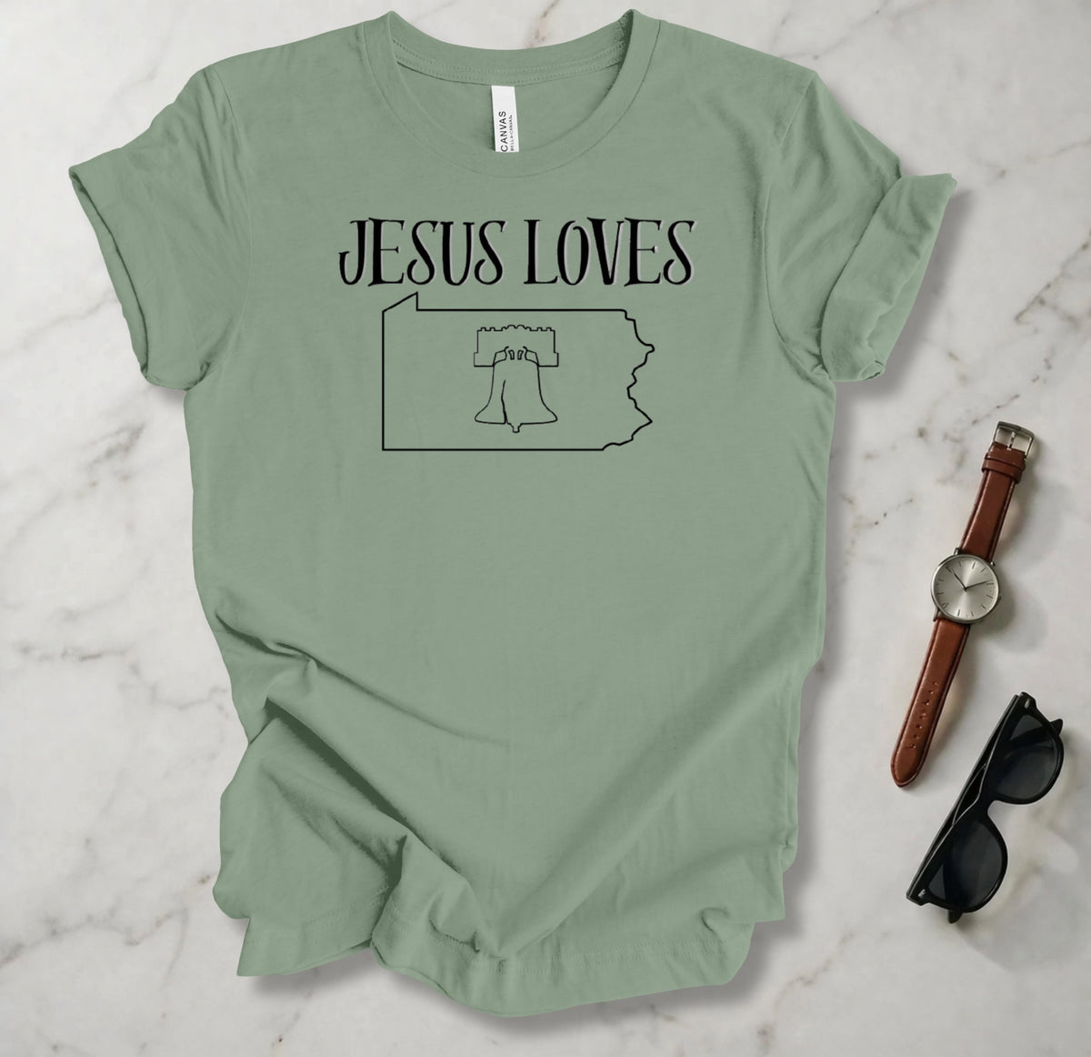 Jesus Loves Pennsylvania T Shirt