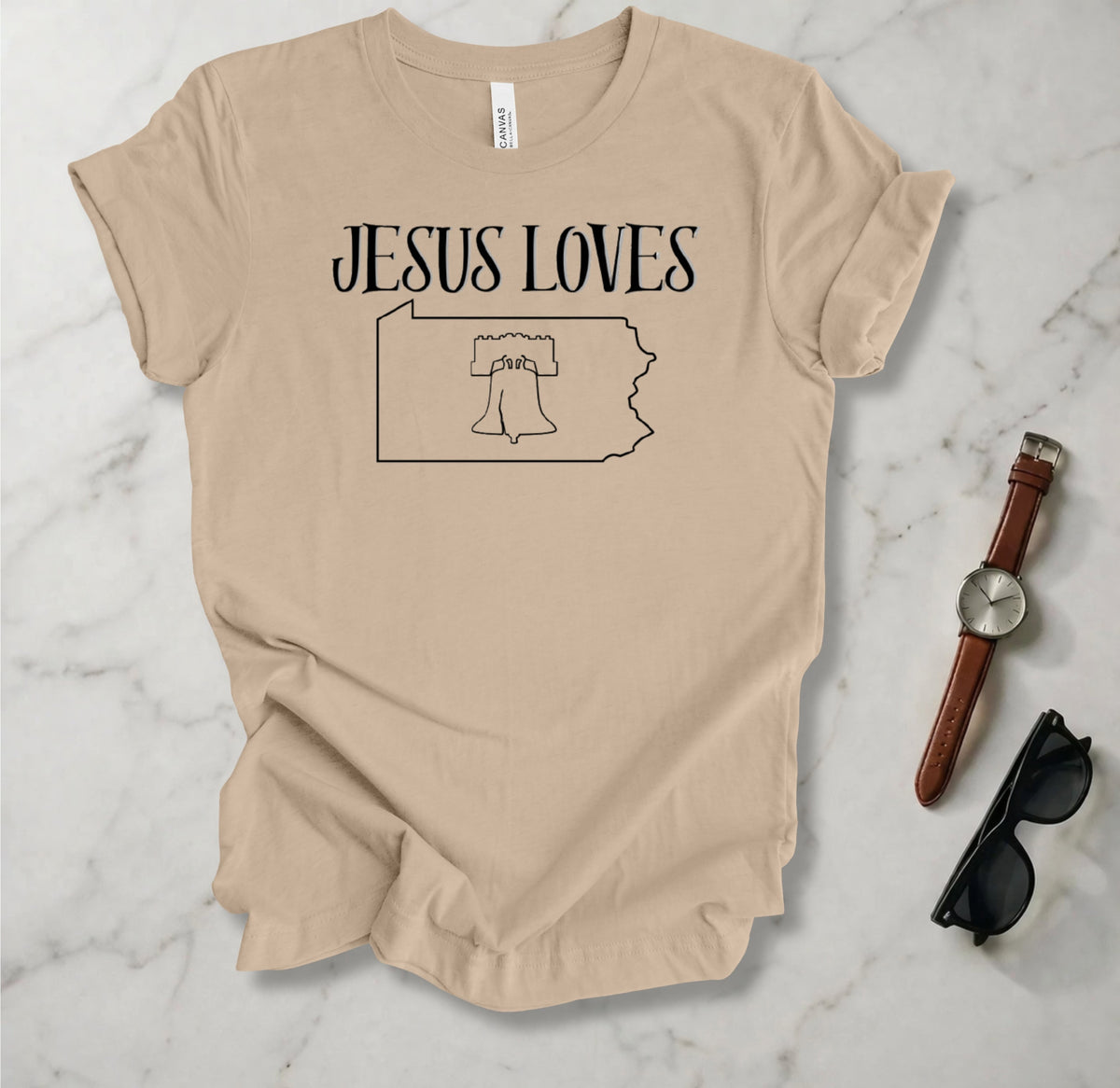 Jesus Loves Pennsylvania T Shirt