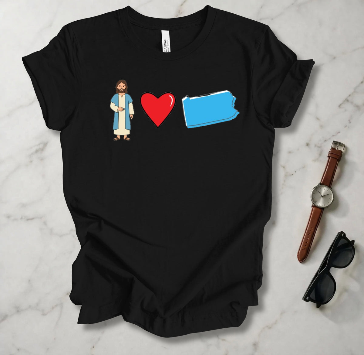Jesus Loves Pennsylvania 1 T Shirt