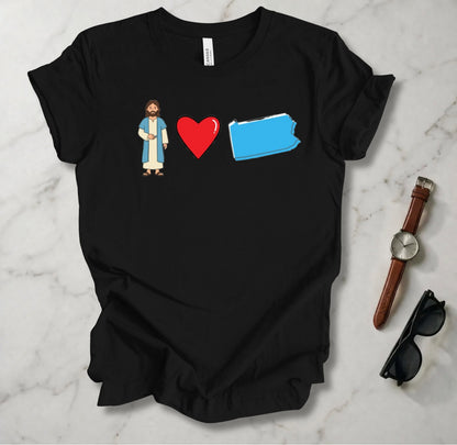 Jesus Loves Pennsylvania 1 T Shirt