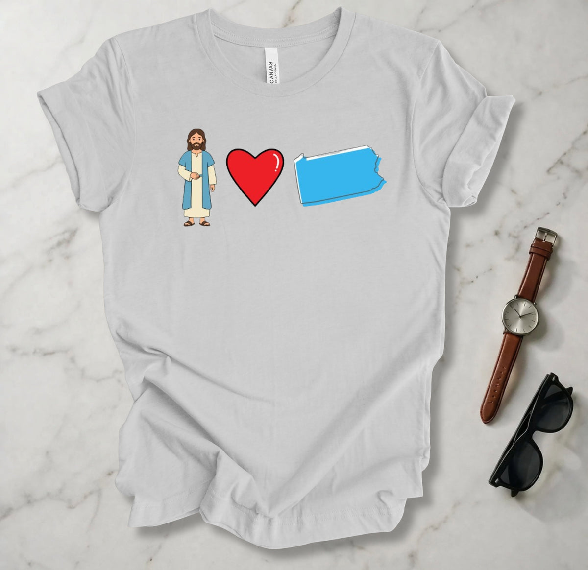 Jesus Loves Pennsylvania 1 T Shirt