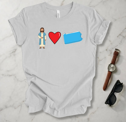 Jesus Loves Pennsylvania 1 T Shirt