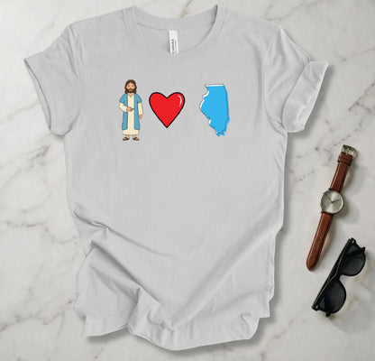 Jesus Loves Illinois 1 T Shirt
